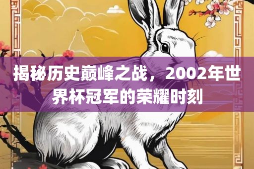 揭秘历史巅峰之战，2002年世界杯冠军的荣耀时刻广西贺州市华昌新材料有限公司