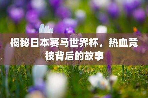 揭秘日本赛马世界杯，热血竞技背后的故事广西贺州市华昌新材料有限公司