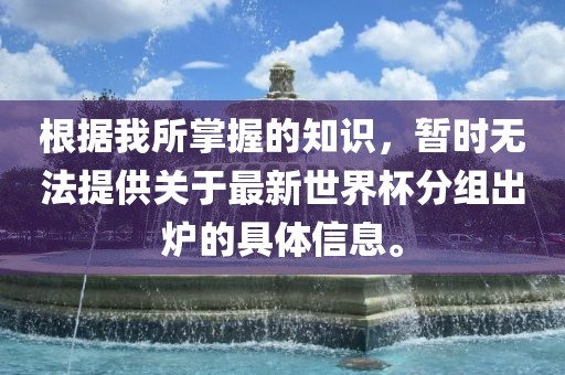 根据我所掌握的知识，暂时无法提供关于最新世界杯分组出炉的具体信息。广西贺州市华昌新材料有限公司