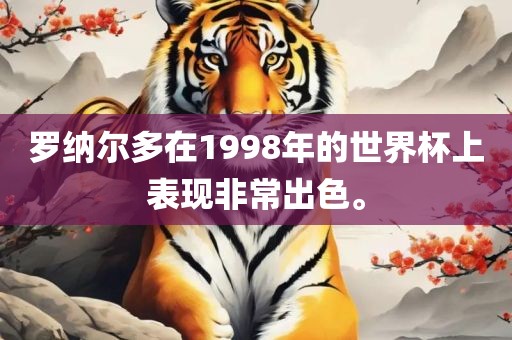 罗纳尔多在1998年的世界杯上表现非常出色。广西贺州市华昌新材料有限公司