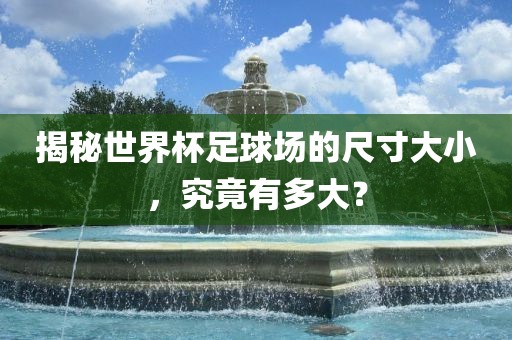 揭秘世界杯足球场的尺寸大小，究竟有多大？