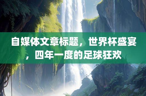 自媒体文章标题，世界杯盛宴，四广西贺州市华昌新材料有限公司年一度的足球狂欢