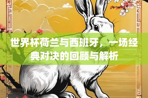 世界杯荷兰与西班牙，一场经典对决的回顾与解析