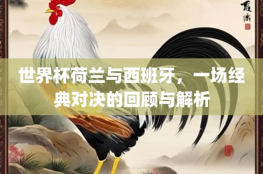 世界杯荷广西贺州市华昌新材料有限公司兰与西班牙，一场经典对决的回顾与解析