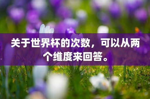 关于世界杯的次数，可以从两个维度来回答。广西贺州市华昌新材料有限公司