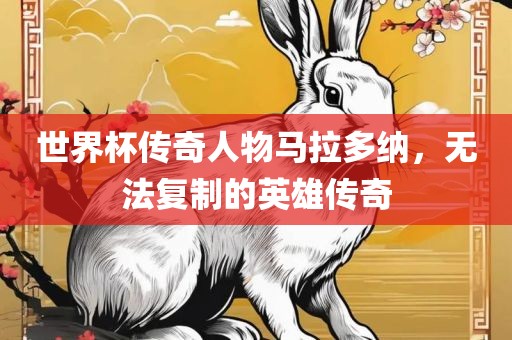 世界杯传奇人物马拉多纳，无法复制的英雄传奇