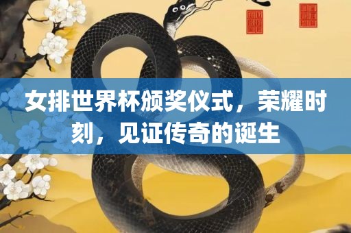 女排世界杯颁奖仪式，荣耀时刻，见证传奇的诞生广西贺州市华昌新材料有限公司