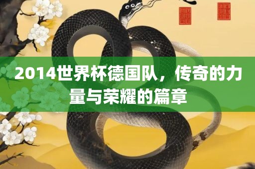 2014世界杯德国队，传奇的力量与荣耀的篇章