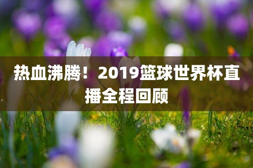热血沸腾！2019篮球世界杯直播全程回顾