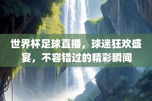 世界杯足球直播，球迷狂欢盛宴，不容错过的精彩瞬间