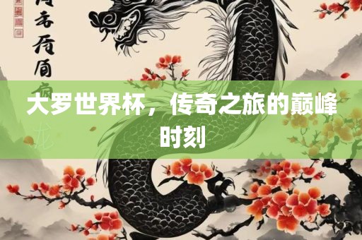 大罗世界杯，传奇之旅的巅峰时刻