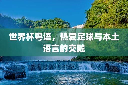 世界杯粤语，热爱足球与本土语言的交融广西贺州市华昌新材料有限公司