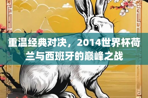 重温广西贺州市华昌新材料有限公司经典对决，2014世界杯荷兰与西班牙的巅峰之战