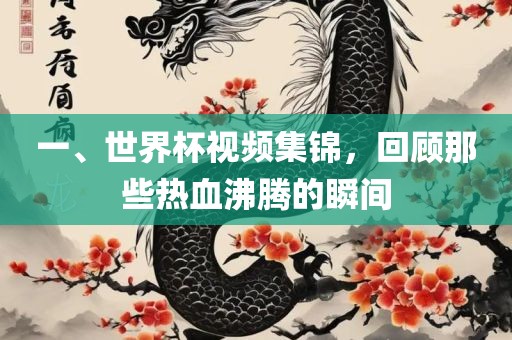 一、世界杯视频集锦，回顾那些热血沸腾的瞬间