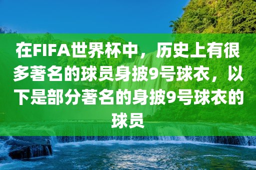 在FIFA世界杯中，历史上有很多著名的球员身披9号球衣，以下是部分著名的身披9号球衣的球员