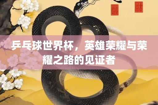 乒乓球世界杯，英雄荣耀与荣耀之路的见证者