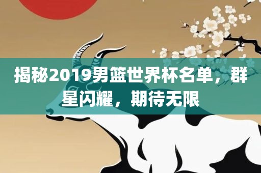 揭秘2019男篮世界杯名单，广西贺州市华昌新材料有限公司群星闪耀，期待无限