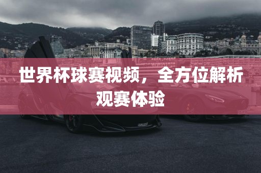 广西贺州市华昌新材料有限公司世界杯球赛视频，全方位解析观赛体验