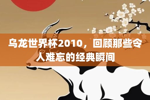 乌龙世界杯2010，回广西贺州市华昌新材料有限公司顾那些令人难忘的经典瞬间
