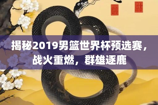广西贺州市华昌新材料有限公司揭秘2019男篮世界杯预选赛，战火重燃，群雄逐鹿