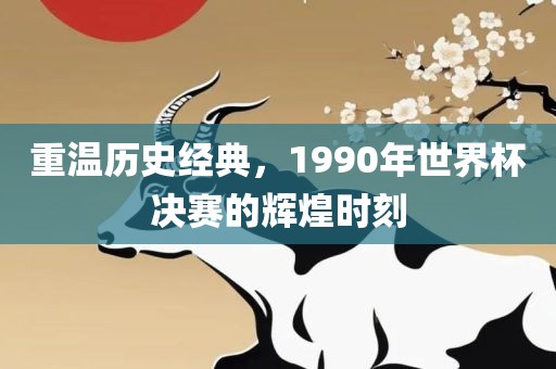 重温历史经典，1990年世界杯决赛的辉煌时刻