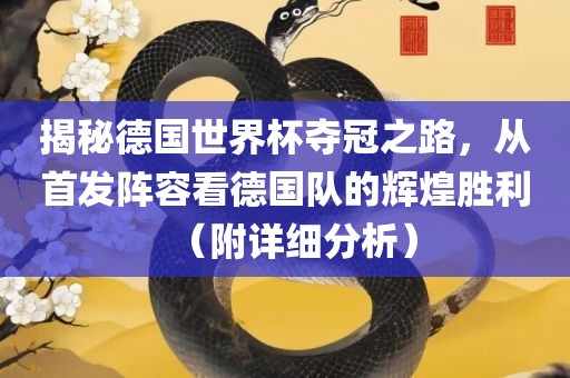 揭秘德国世界杯夺冠之路，从首发阵容看德国队的辉煌胜利（附详细分析）广西贺州市华昌新材料有限公司