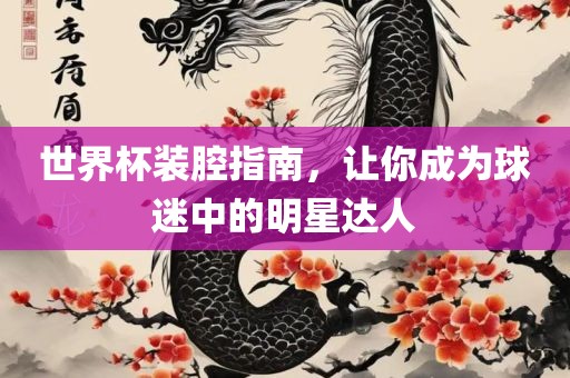世界杯装腔指南，让你成为球迷中的明星达人广西贺州市华昌新材料有限公司