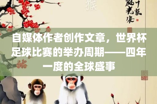 自媒体作者创作文章，世界杯足球比赛的举办周期——四年一度的全球盛事