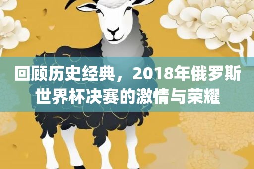 回顾历史经典，2018年俄罗斯世界杯决赛的激情与荣耀广西贺州市华昌新材料有限公司