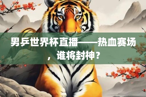 男乒世界杯直播——热血赛场，谁将封神？广西贺州市华昌新材料有限公司