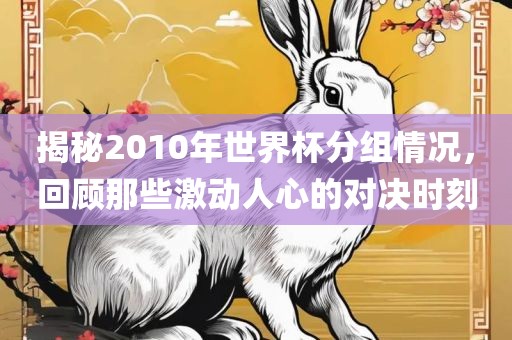 揭秘2010年世界杯分组情况，回顾那些激动人心的对决时刻广西贺州市华昌新材料有限公司
