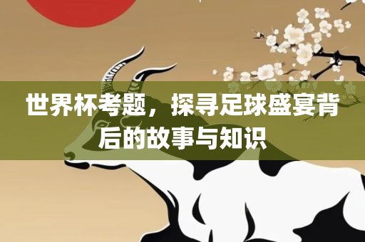 世界杯考题，探寻足球盛宴背后的故事与知识广西贺州市华昌新材料有限公司