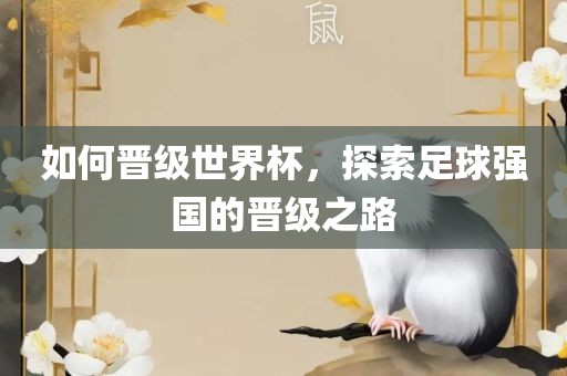 如何晋级世界杯，广西贺州市华昌新材料有限公司探索足球强国的晋级之路