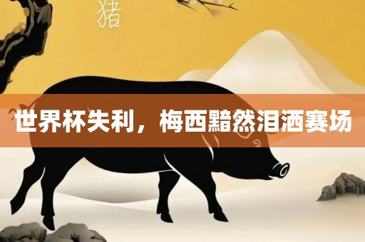 世界杯失利，梅西黯然泪洒赛场