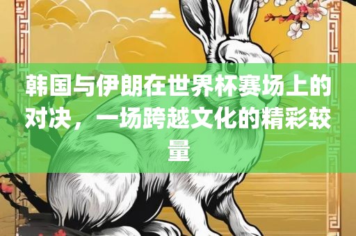 韩国与伊朗在世界杯赛场上的对决，一场跨越文化的精彩较量