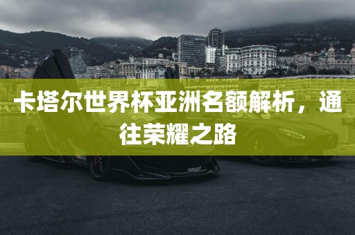 卡塔尔世界杯亚洲名额解析，通往荣耀之路广西贺州市华昌新材料有限公司