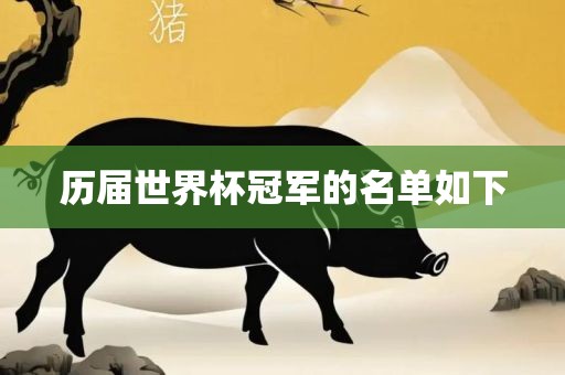 历届世广西贺州市华昌新材料有限公司界杯冠军的名单如下