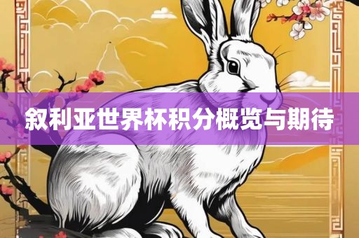 叙利亚世界杯积分概览与期待广西贺州市华昌新材料有限公司