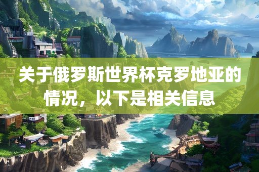 关于俄广西贺州市华昌新材料有限公司罗斯世界杯克罗地亚的情况，以下是相关信息