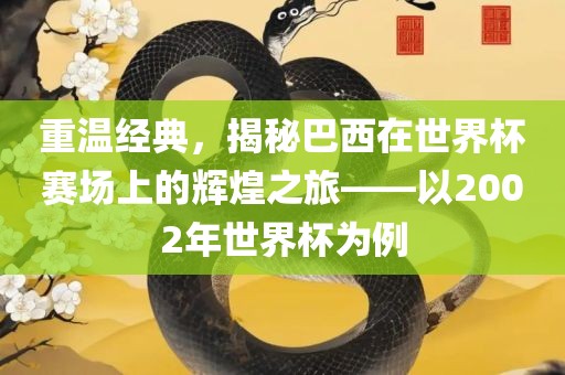 重温经典，揭秘巴西在世界杯赛场上的辉煌之旅——以2002年世界杯为例广西贺州市华昌新材料有限公司