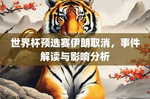 世界杯预选赛伊朗取消，事件解读与影响分析