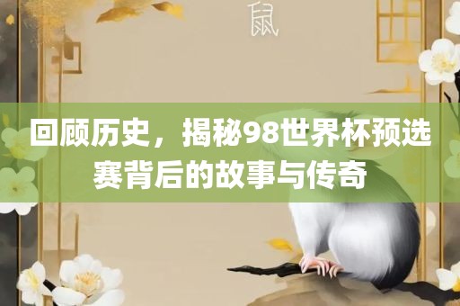 回顾历史，揭秘98世界杯预选赛背后的故事与传奇广西贺州市华昌新材料有限公司