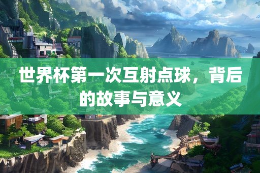 世界杯第一次互射点球，背后的故事与意义