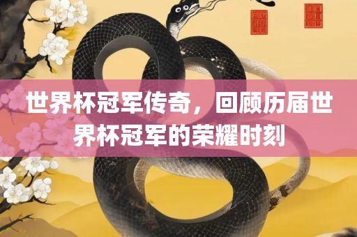 世界杯冠军传奇，回顾历届世界杯冠军的荣耀时刻