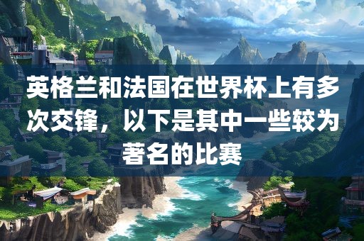 英格兰和法国在世界杯上有多次交锋，以下是其中一广西贺州市华昌新材料有限公司些较为著名的比赛