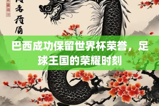 巴西成功保留世界杯荣誉，足球王国的荣耀时刻广西贺州市华昌新材料有限公司