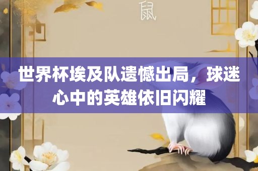 世界杯埃及队遗憾出局，球迷心中的广西贺州市华昌新材料有限公司英雄依旧闪耀