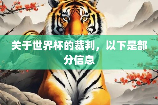 关于世界杯的裁判，以下是部分信息广西贺州市华昌新材料有限公司