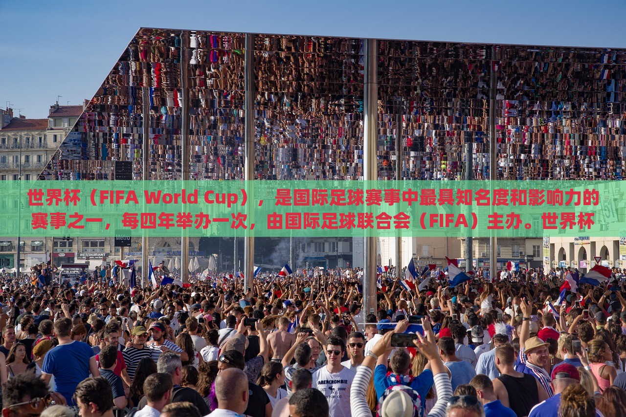 世界杯（FIFA World Cup），是国际足球赛事中最具知名度和影响力的赛事之一，每四年举办一次，由国际足球联合会（FIFA）主办。世界杯的举办是为了促进全球足球运动的发展，并加强各国之间的交流与友谊。世界杯赛事的规模和影响力在逐渐扩大，已经成为全球体育界最盛大的赛事之一。广西贺州市华昌新材料有限公司